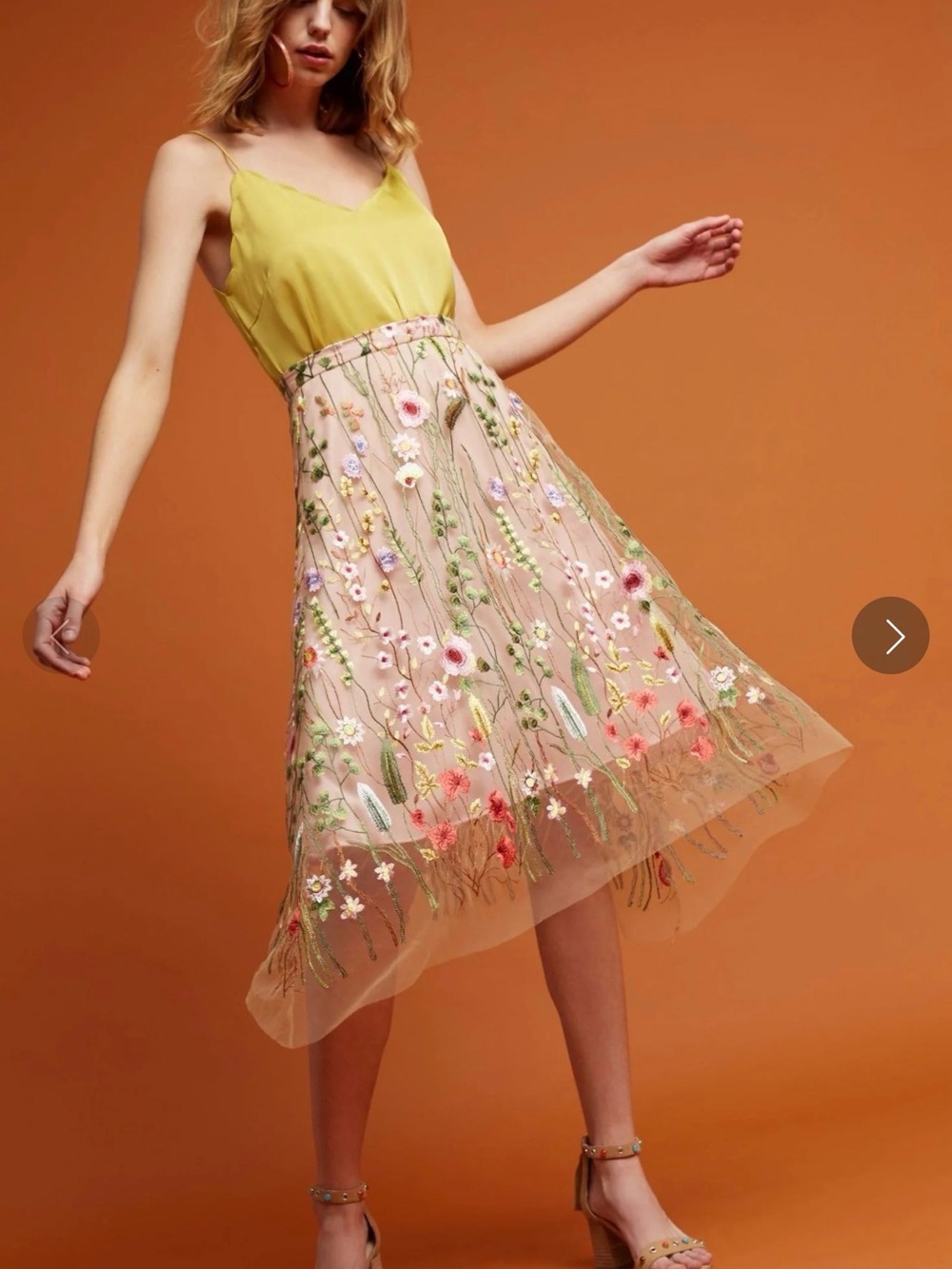 Anthropologie Eva Franco La Fayette Skirt - Waverly Garden